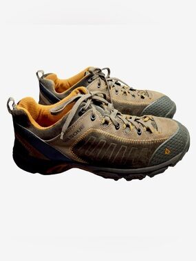 Vasque - Men's Juxt Hiking Olive Green and Orange Trail Sneakers Size 12